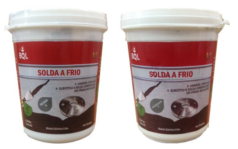 SOLDA A FRIO - RESINA + ENDURECEDOR BIOLUB Imagem 1